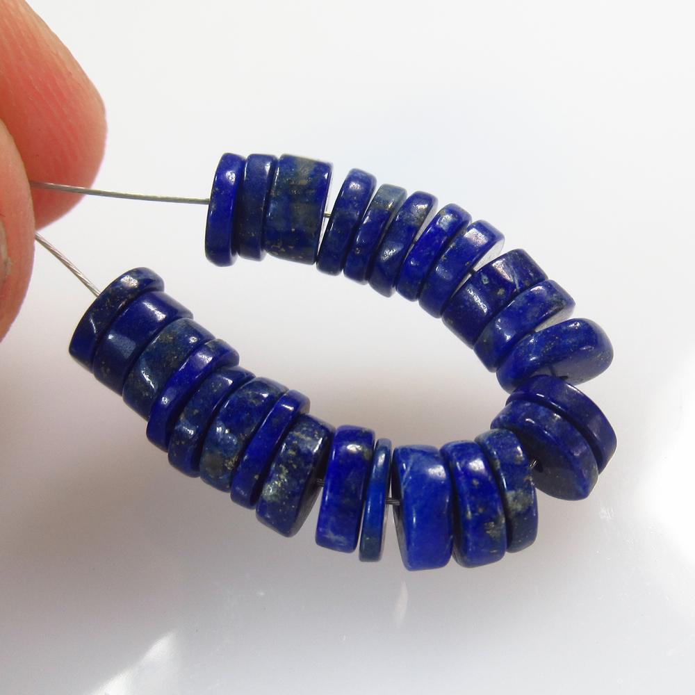 14.73 Ct Natural 24 Lapis Lazuli Drilled Round Beads: No Reserve! Title: 14.73 Ct Natural 24 Lapis Lazuli Drilled Round Beads Stone Clarity: Opaque Gemstones: Natural Lapis Lazuli Beads Carat Weights: 14.73 Size/Dimensions: 5.90 to 6.10 mm / 24 PC's Addi