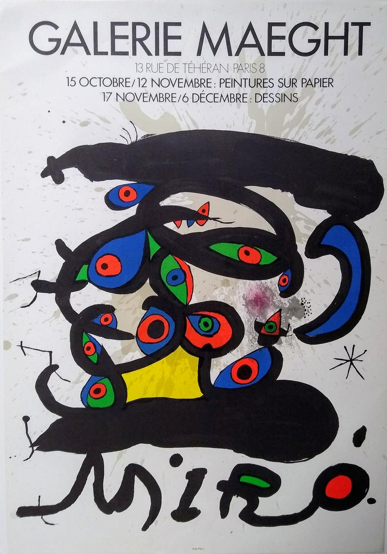 Peintures Sur Papier-Dessins: Joan Miro (1 of 2)