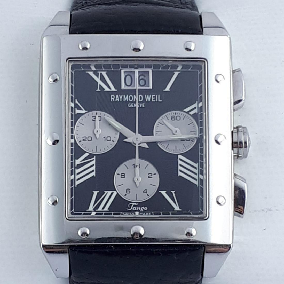 Raymond Weil - Tango Chronograph - Ref: 4881 - Men -: Brand: Raymond Weil Model: Tango Chronograph Reference Number: Ref: 4881 Gender: Men Period: 2011-present Movement: Quartz Case material: Steel Type: Chronograph wristwatch Shipped Insured: Yes Condit