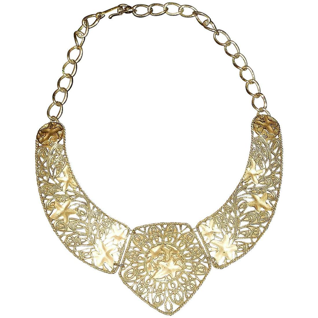 Vintage BARRERA "Falling LeavesÂ” Signed Avon Gold (1 of 6)