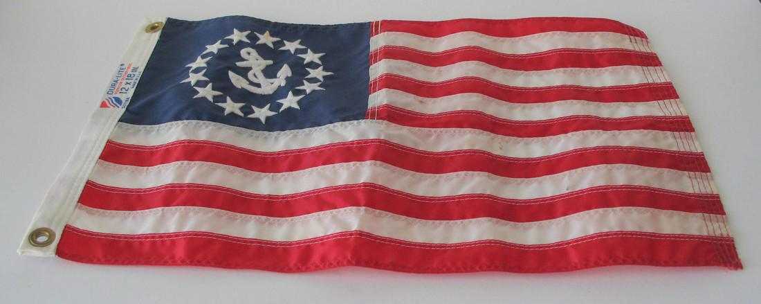 Speed boat ensign.: Title: Speed boat ensign. Description: Nice original speed boat ensign from the New Hampshire Lakes region Dimension: 12" x 18" Circa: 1960's Shipping: Domestic: Flat-rate of $12.00 to anywhere within