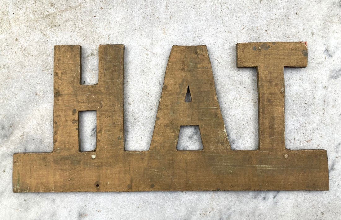 C1930 HAT store display sign (1 of 3)