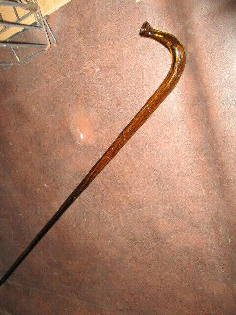 Antique Victorian French Beige 100% All Glass Walking (1 of 8)