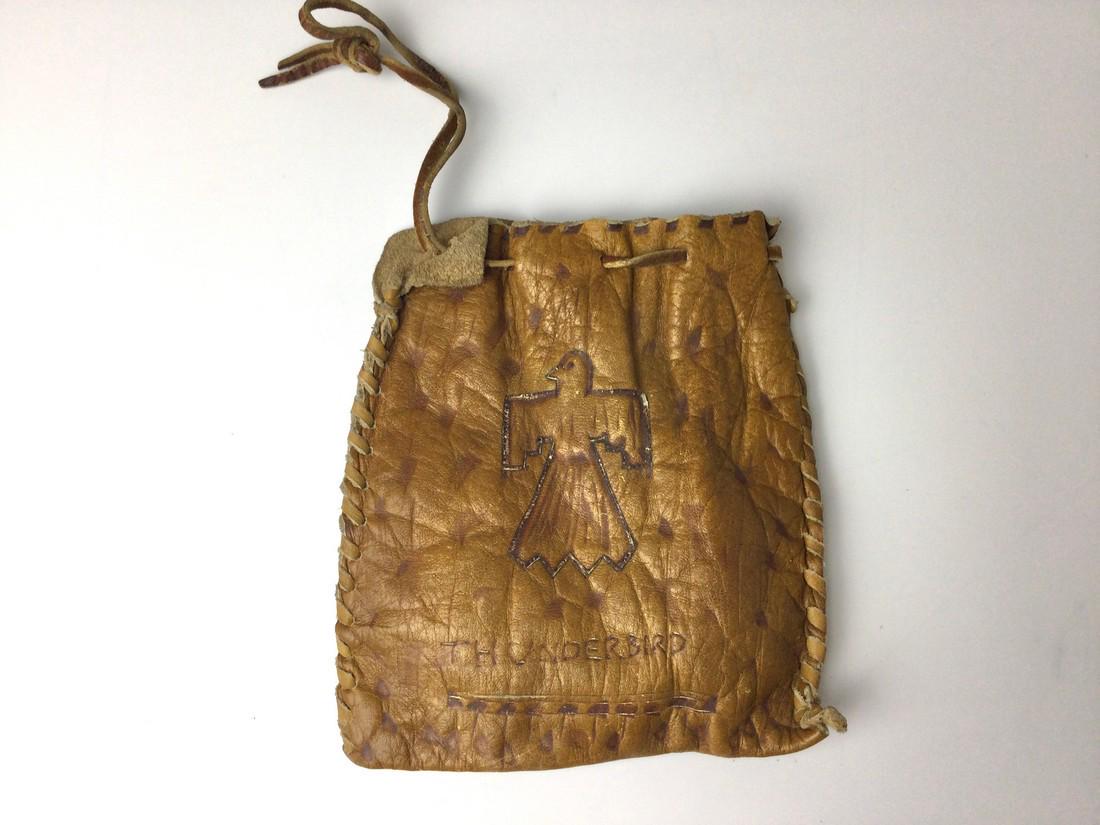 Native American Little Star Thunder Bird Leather Pouch (1 of 5)