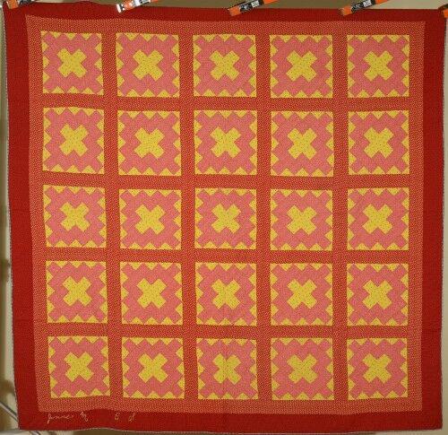 Signed 1890's Chimney Sweep Quilt (1 of 10)
