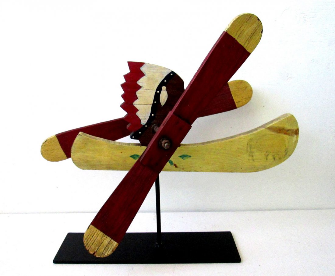 INDIAN IN CANOE WHIRLIGIG (1 of 17)