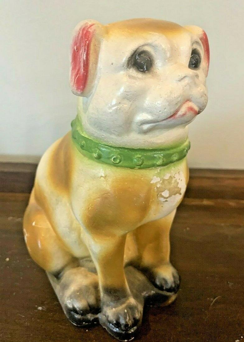 Old Carnival Chalkware Bank Bulldog (1 of 6)