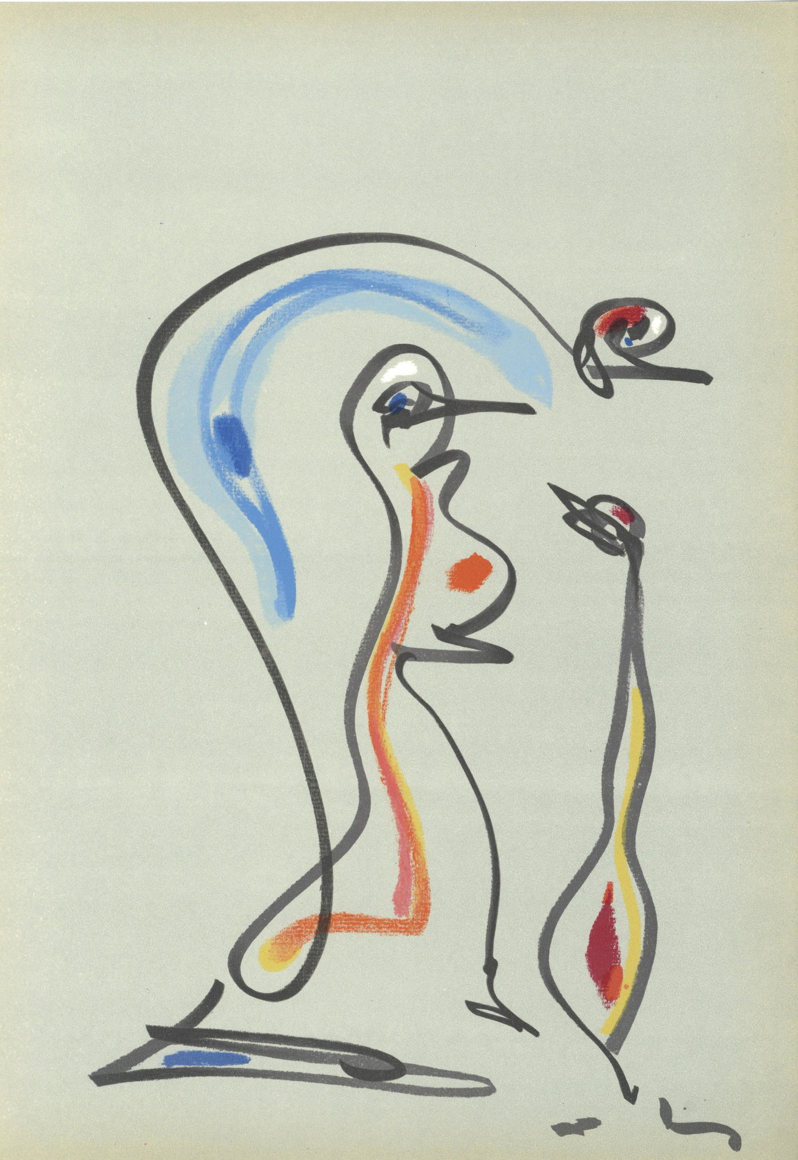 Max Ernst lithograph "Les chiens ont soif" 1964 (1 of 1)