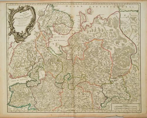 1753 Robert de Vaugondy Map of European Russia (1 of 1)