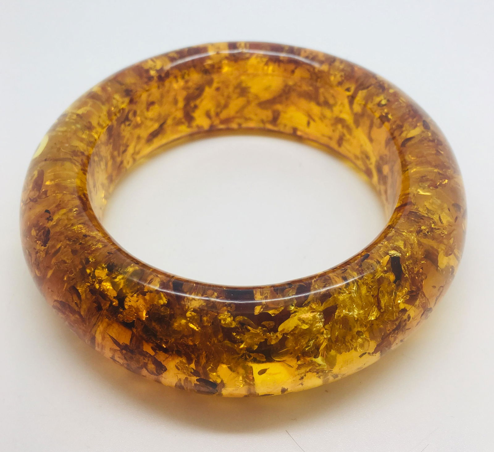 Unique and Extraordinary Amber Bangle Bracelet (1 of 18)