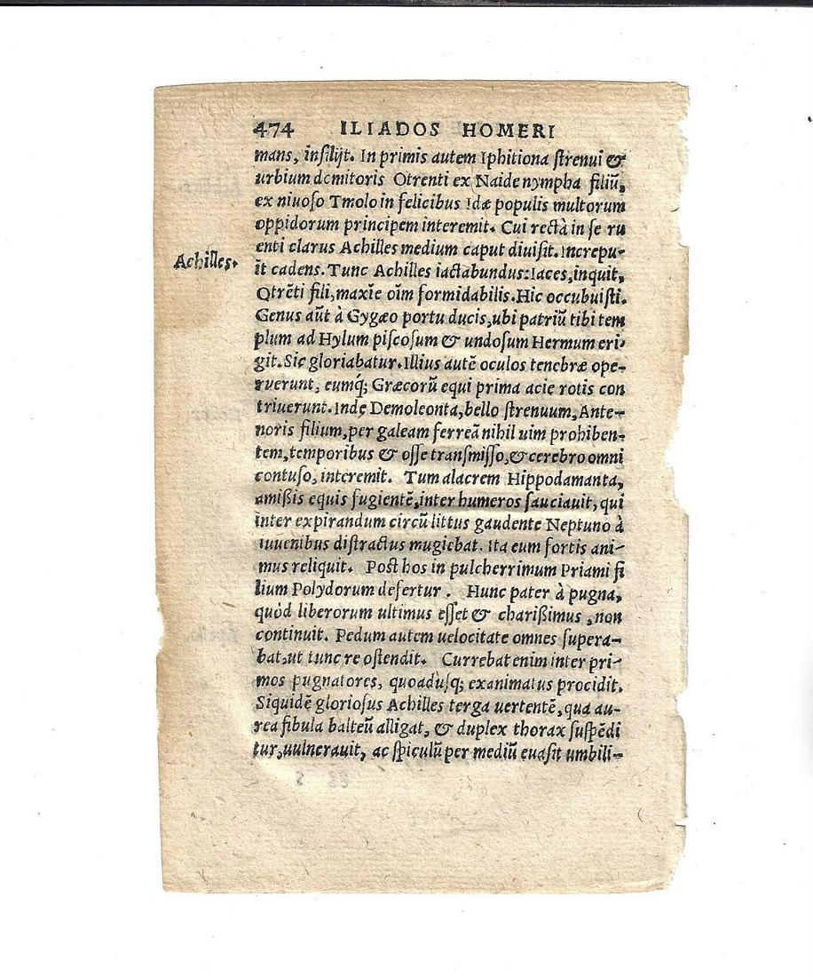 1537 Leaf Illiad by Homer (1 of 2)