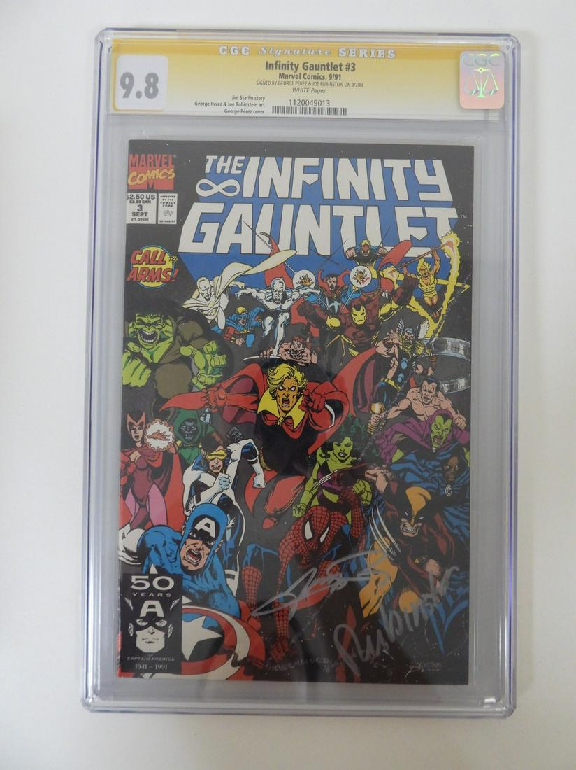 Infinity Gauntlet #3 Signed by George Perez and Joe (1 of 2)