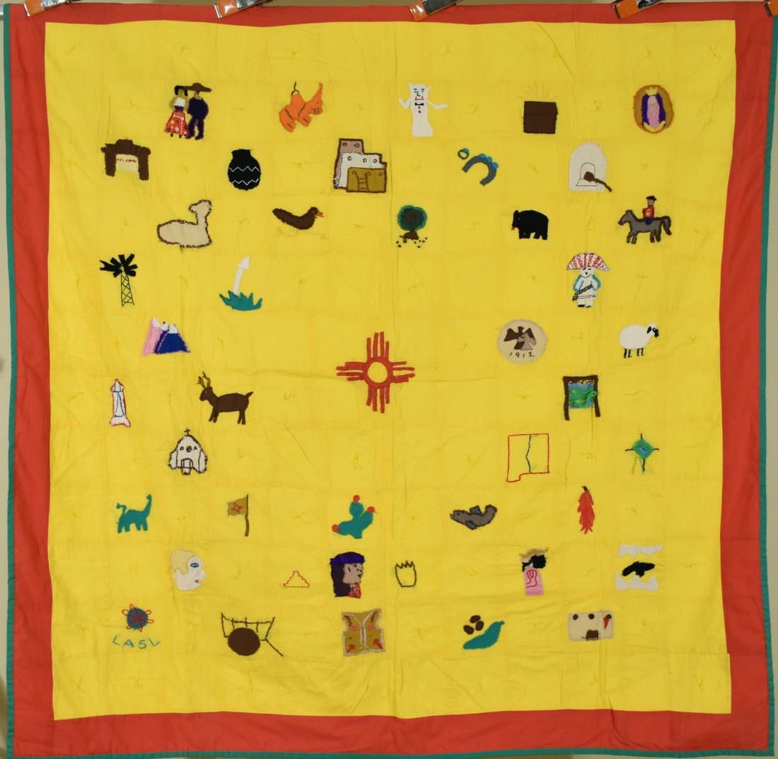 Folk Art New Mexico Pictorial Quilt (1 of 12)