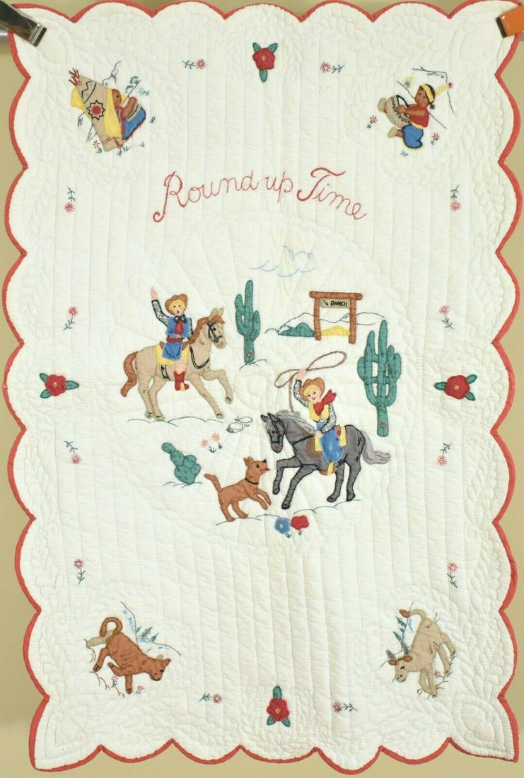 30's Cowboy Native American Crib Quilt Feb 18, 2021 Jasper52 in NY