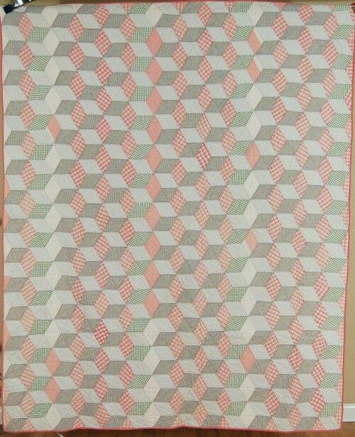 1910's Tumbling Blocks Quilt (1 of 9)