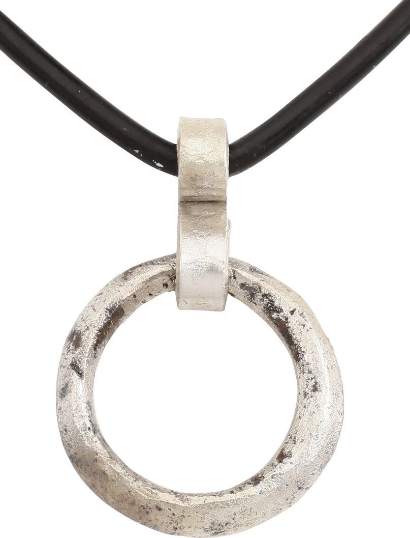 CELTIC PROSPERITY RING NECKLACE C.400-100 BC.: Worn in numbers on the surface of the jerkin, these small metal brooches provided a measure of protection against sword cuts and, in fact, were a form of armor. See current Public Television programmi