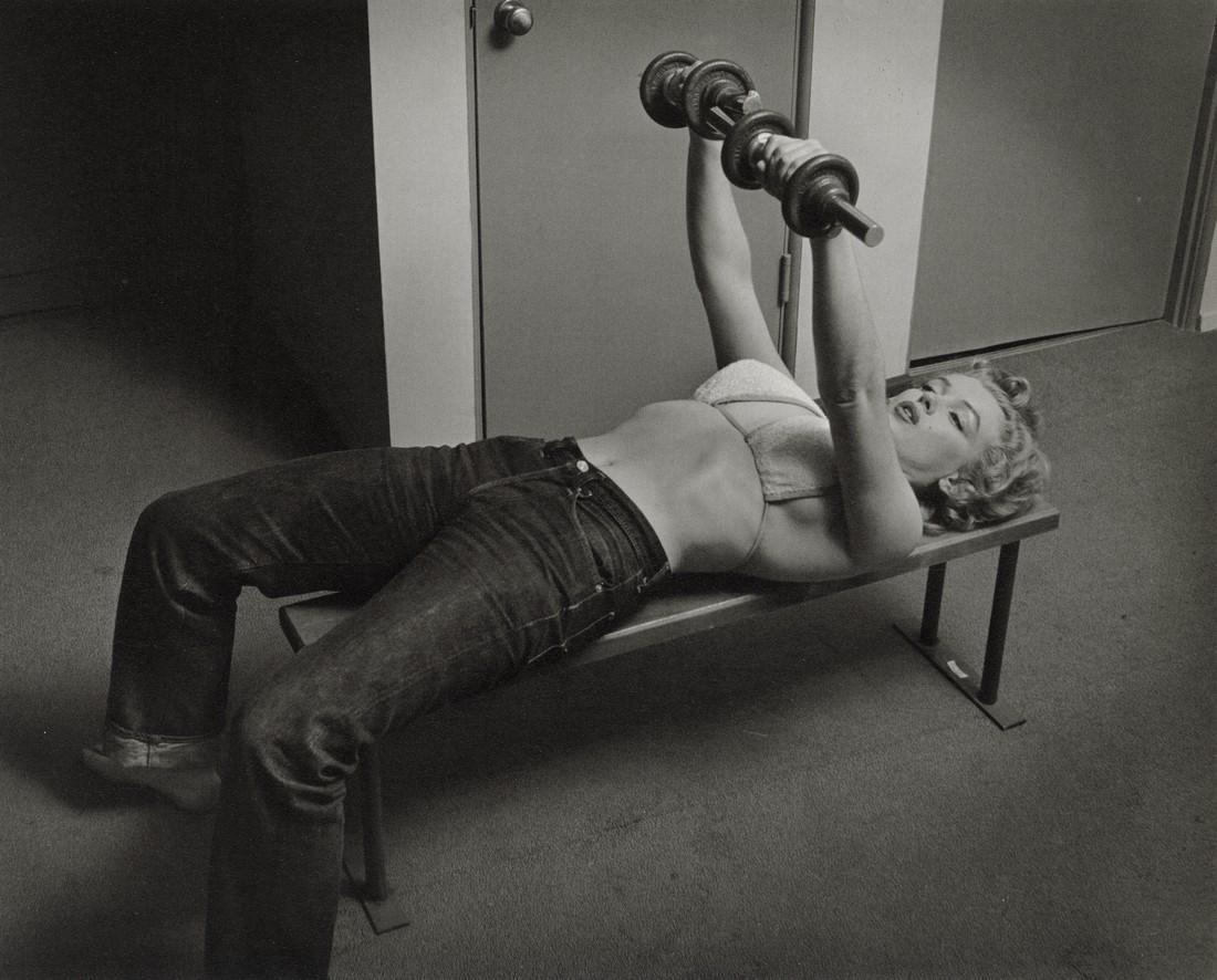 PHILIPPE HALSMAN - Marilyn Monroe, 1952: Artist: Philippe Halsman Title: Marilyn Monroe, 1952 Medium: Photo Litho, 1998, USA Dimensions: 8.5x6.85" Description: Heat Wax Mounted on 8.5x11" Conservation Board Artist Bio: Philippe Halsman was a