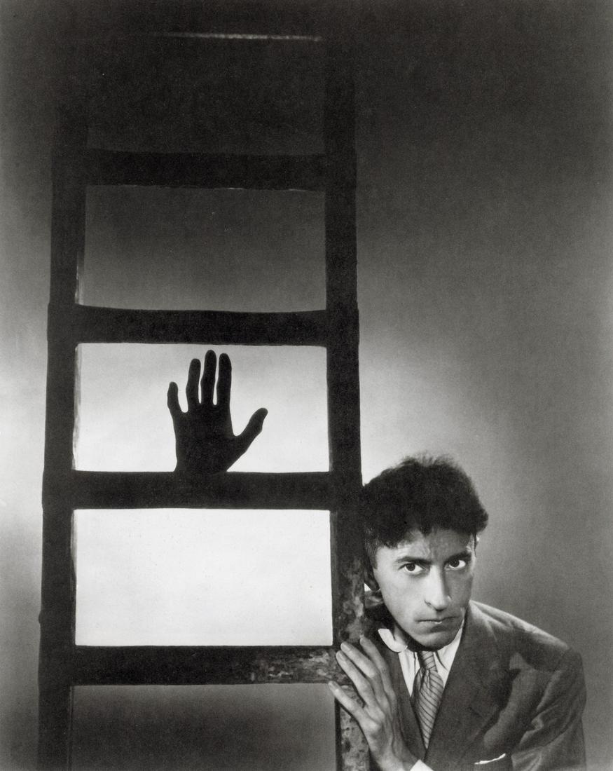 GEORGE PLATT-LYNES - Jean Cocteau, 1937: Artist: George Platt-Lynes Title: Jean Cocteau, 1937 Medium: Photo Litho, 2000, Italy Dimensions: 6.25x7.85 Description: Heat Wax Mounted on 8.5x11" Conservation Board Artist Bio: George Platt Lynes w
