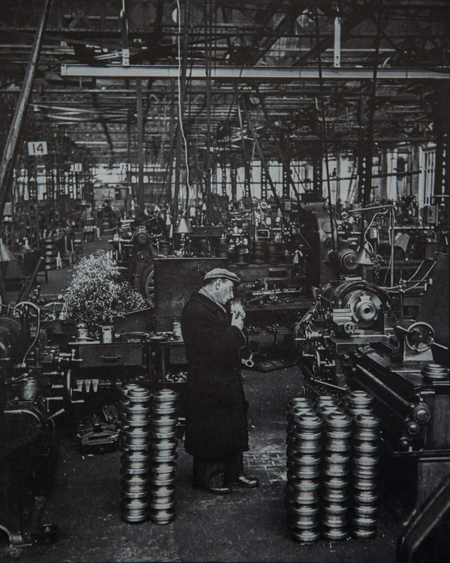 WILLY RONIS - Strike in the Metal Industry, 1947: Artist: Willy Ronis Title: Strike in the Metal Industry, Parigi, 1947 Medium: Photo Litho, 1983, Italy Dimensions: 7.75x9.5" Description: Heat Wax Mounted on 12x16" Conservation Board Artist Bio: Will
