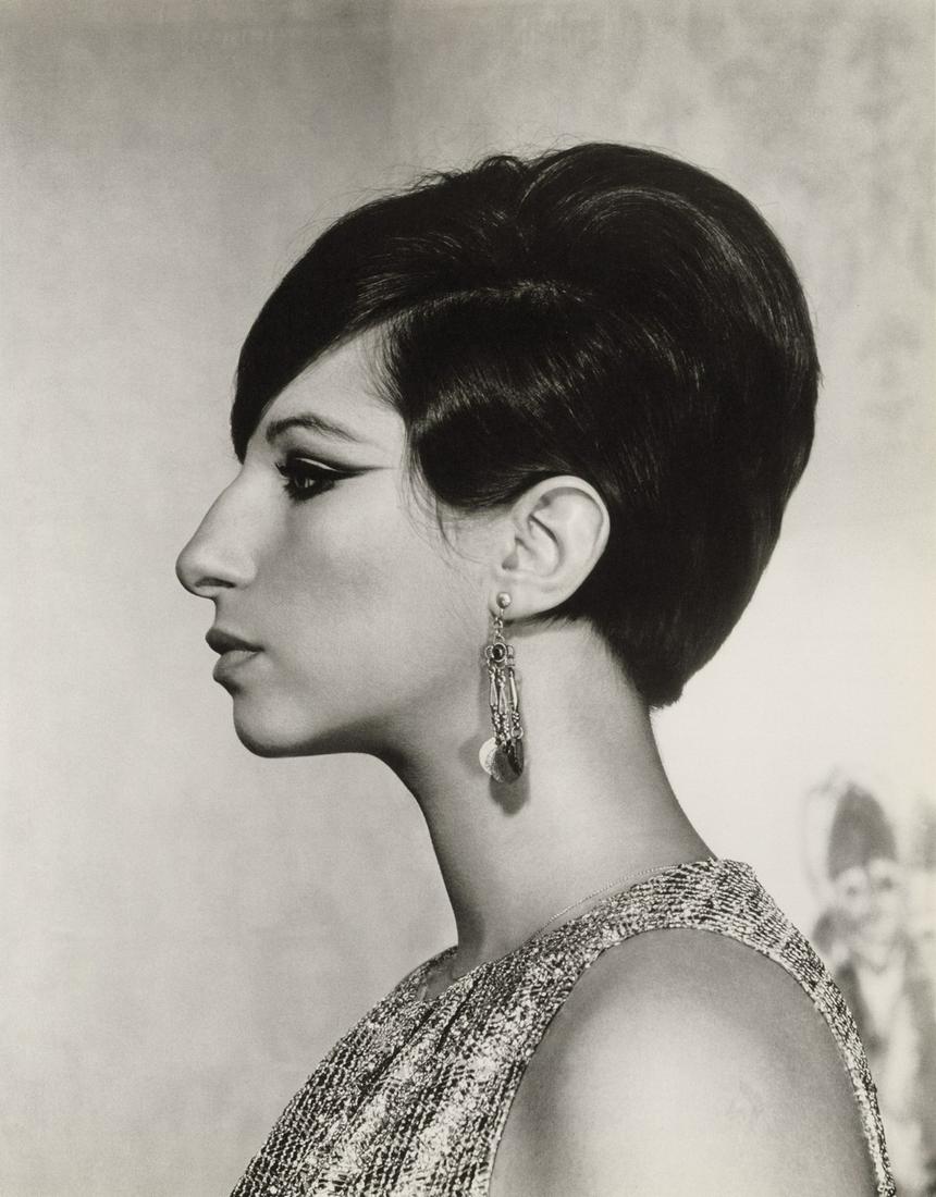 PHILIPPE HALSMAN - Barbra Streisand, 1965: Artist: Philippe Halsman Title: Barbra Streisand, 1965 Medium: Photo Litho, 1998, USA Dimensions: 10.1x12.9" Description: Heat Wax Mounted on 12x16" Conservation Board Artsit Bio: Philippe Halsman was