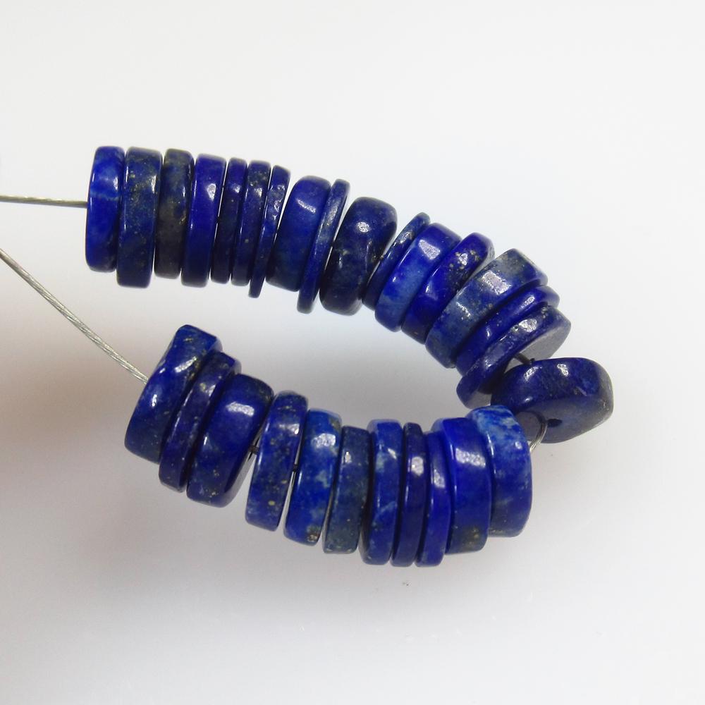 14.16 Ct Natural 28 Lapis Lazuli Drilled Round Beads: No Reserve! Title: 14.16 Ct Natural 28 Lapis Lazuli Drilled Round Beads Stone Clarity: Opaque Gemstone: Natural Lapis Lazuli Beads Carat Weight: 14.16 Size/Dimensions: 5.50 - 6.50 mm / 28 PC's Additio