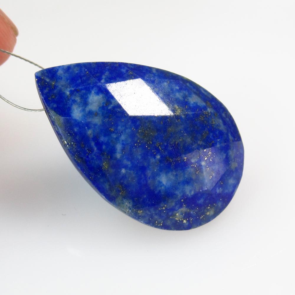 38.06 Ct Natural Lapis Lazuli Drilled Pear Beads (1 of 2)