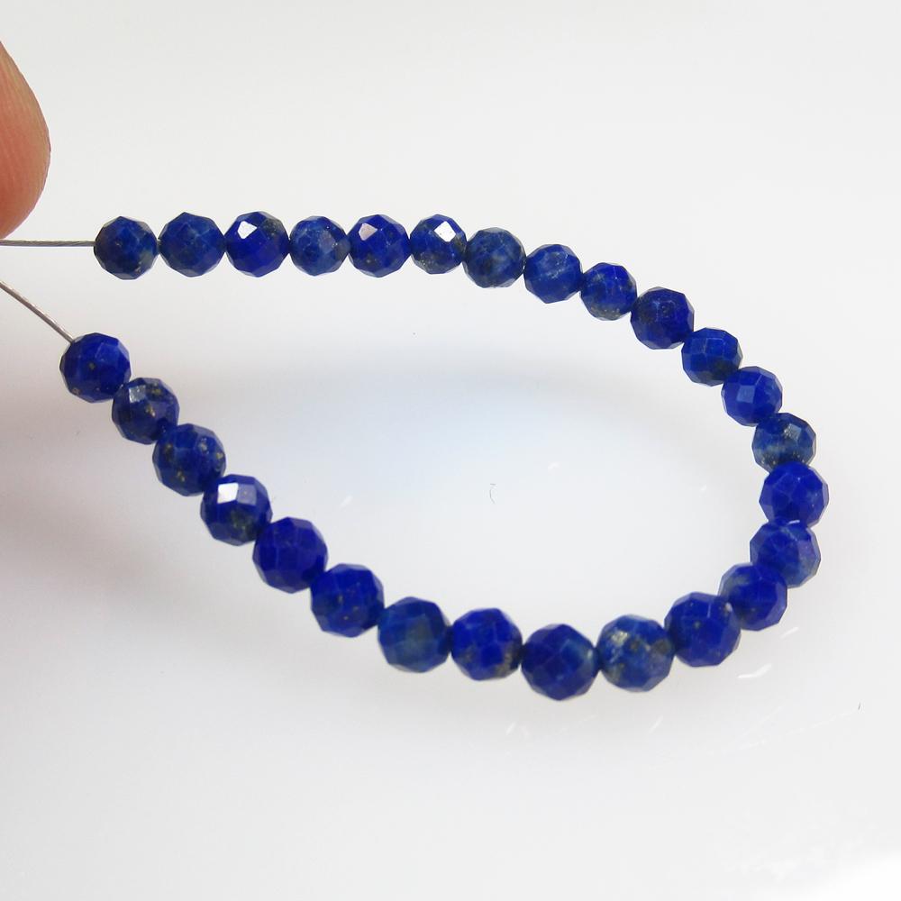 7.28 Ct Natural 27 Drilled Blue Lapis Lazuli Round Cut: No Reserve! Title: 7.28 Ct Natural 27 Drilled Blue Lapis Lazuli Round Cut Beads Stone Clarity: Opaque Gemstone: Natural Lapis Lazuli Beads Carat Weight: 7.28 Size/Dimensions: 3.30 to 3.50 mm / 27 PC's