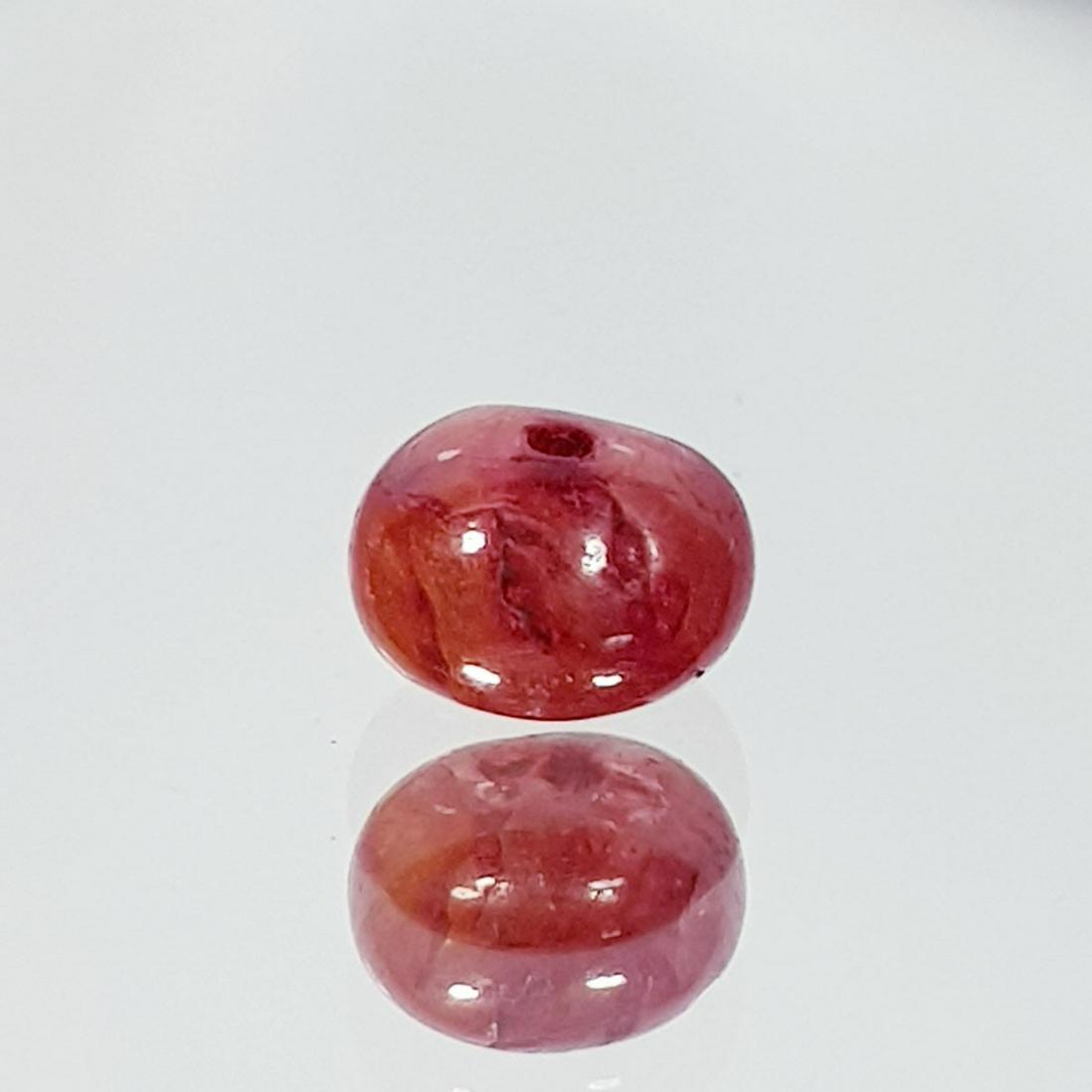 3.29 Ct Natural 8mm Ruby Bead Drilled (1 of 5)