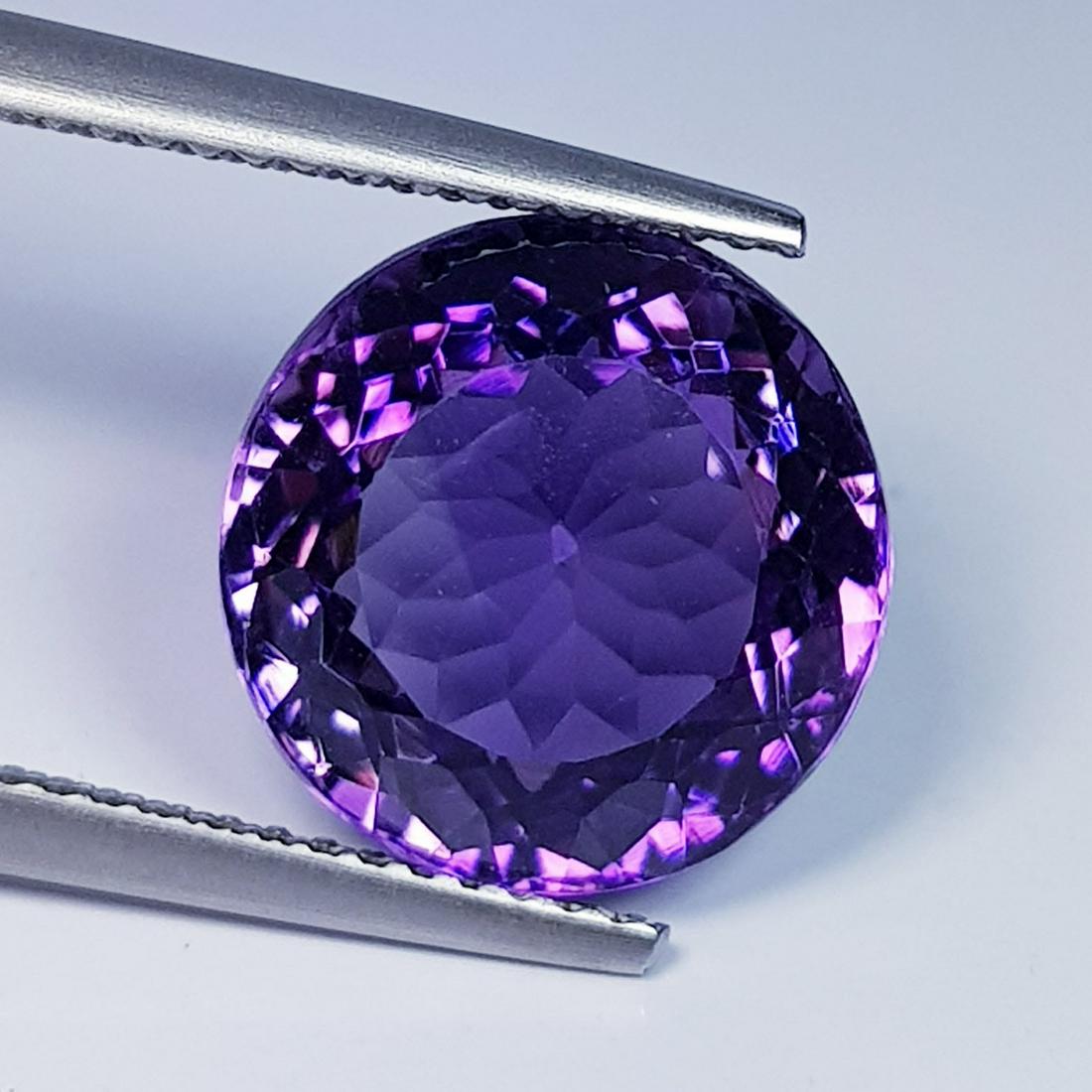 Excellent Gem Natural Amethyst Round Cut 6.36 Ct (1 of 5)