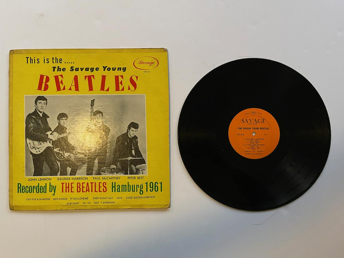 THIS IS THE THE SAVAGE YOUNG BEATLES: THIS IS THE THE SAVAGE YOUNG BEATLES . BM69B. The second issue with misprinted label side A. After a very limited first pressing, the album was repackaged with a yellow background jacket and orange re