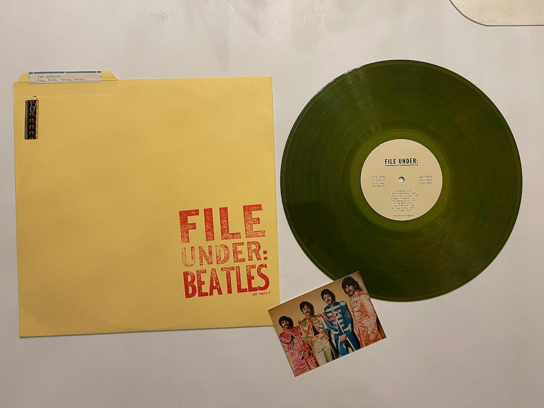 FILE UNDER: BEATLES: FILE UNDER: BEATLES. GN700775-1. The Beatles – File Under: Beatles Label: Gnat Records Ltd. – GN 70075-1 Format: Vinyl, LP, Unofficial Release Country: UK Released: 1980. Colour photo and release 