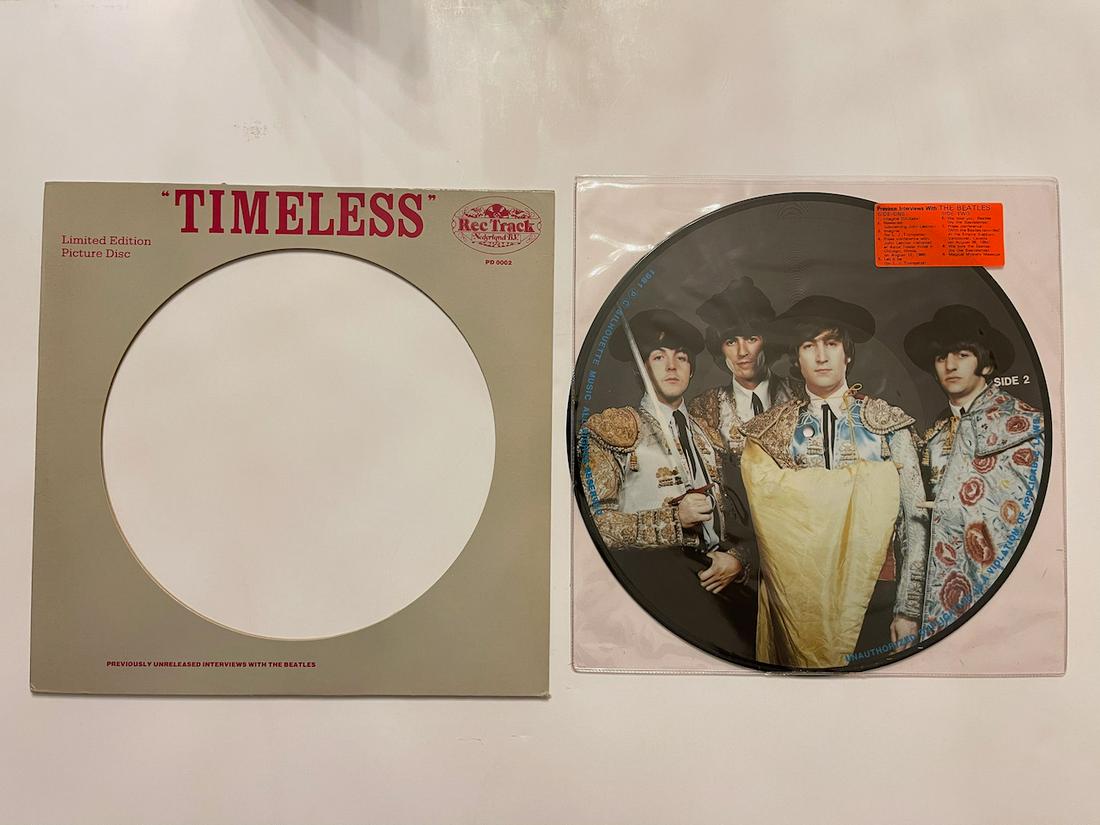 TIMELESS THE BEATLES PICTURE DISC: TIMELESS THE BEATLES PICTURE DISC. PD0002. The Beatles – Timeless Label: Rec Track – PD 0002 Format: Vinyl, LP, Picture Disc, Limited Edition Country: US Released: 1981. Notes Executive Producer -