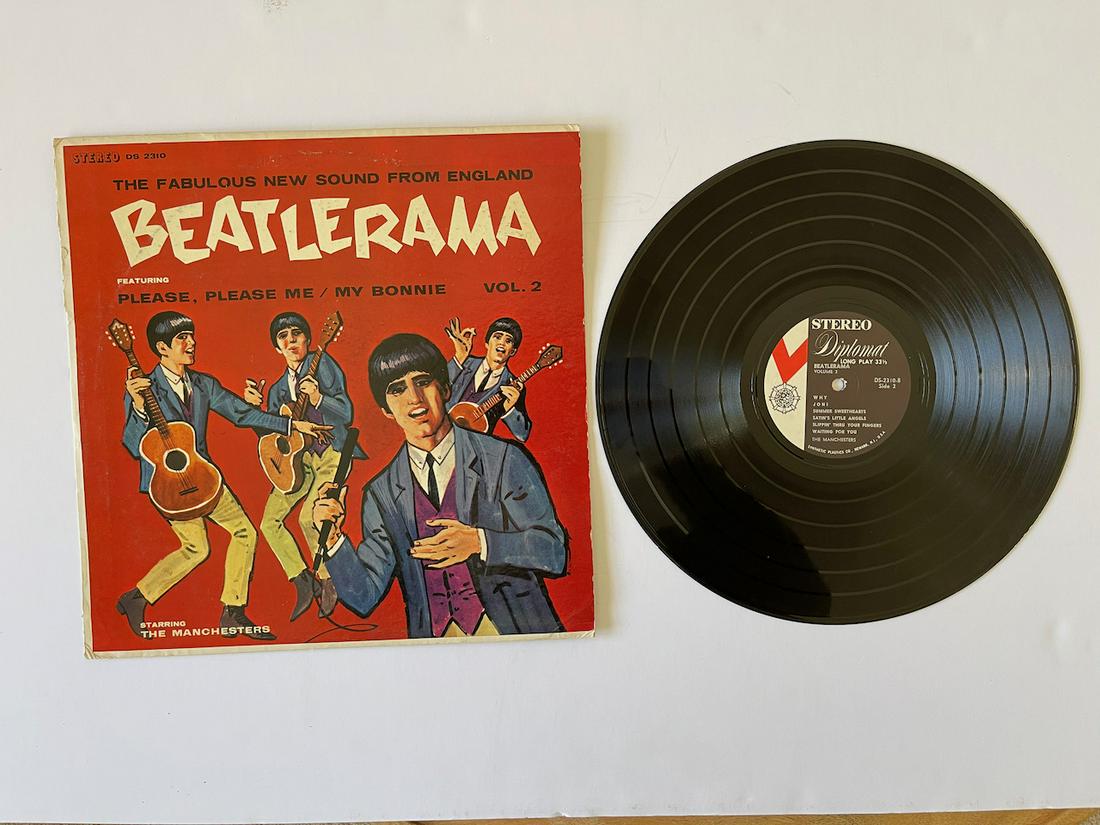 THE FABULOUS NEW SOUND FROM ENGLAND BEATLERAMA: THE FABULOUS NEW SOUND FROM ENGLAND BEATLERAMA. STEREO. DS 2310. STARRING THE MANCHESTERS. The Manchesters (3) – Beatlerama Volume 2 Label: Diplomat Records – DS 2310, Diplomat Records – 2310 Fo