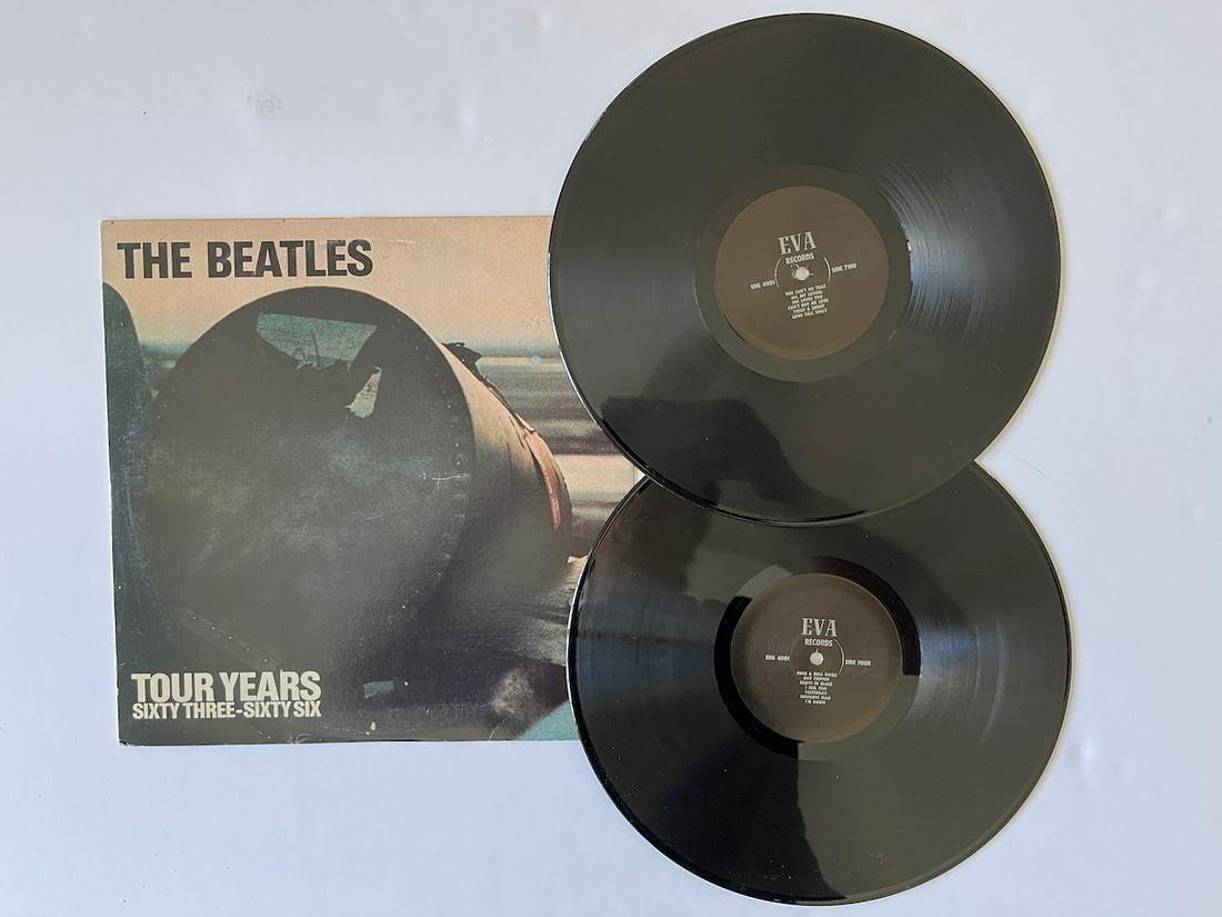 THE BEATLES TOUR YEARS SIXTY THREE-SIXTY SIX: THE BEATLES TOUR YEARS SIXTY THREE-SIXTY SIX. EVA RECORDS. ENG 4001. The Beatles – Tour Years -Sixty Three-Sixty Six Label: Eva Records (4) – ENG 4001 Format: 2 × Vinyl, LP, Unofficial Release Co