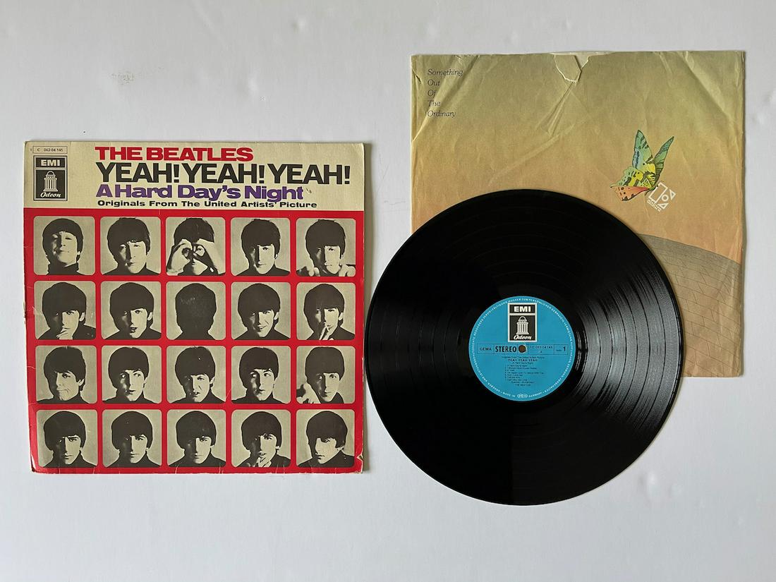 THE BEATLES YEAH! YEAH! YEAH! A HARD DAY’S NIGHT: THE BEATLES YEAH! YEAH! YEAH! A HARD DAY’S NIGHT. EMI ODEON. C 062-04 145. The Beatles – Yeah! Yeah! Yeah! (A Hard Day's Night) - Originals From The United Artists Picture Label: Odeon – 1C 062-