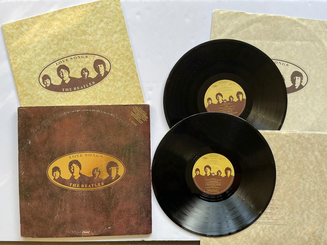 LOVE SONGS THE BEATLES. PROPERTY OF CAPITOL RECORDS: LOVE SONGS THE BEATLES. PROPERTY OF CAPITOL RECORDS. CAPITOL. SIGNIFICANT;Y RARE - WITH ALBUM SERIAL # L547275 STAMPED IN GOLD ON COVER. SKBL-11711. The Beatles – Love Songs Label: Capitol Records �