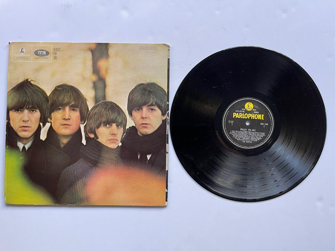 BEATLES FOR SALE: BEATLES FOR SALE. PAROPHONE. EMI. MONO. PMC-1240. THIS ALBUM WAS ORIGINALLY RELEASED IN THE BEATLES BOXED SET: The Beatles Mono Collection. 1982. MATRIX RUNOUTS XEX 503-5, XEX 504-3N. VG++ TO NM ALBUM