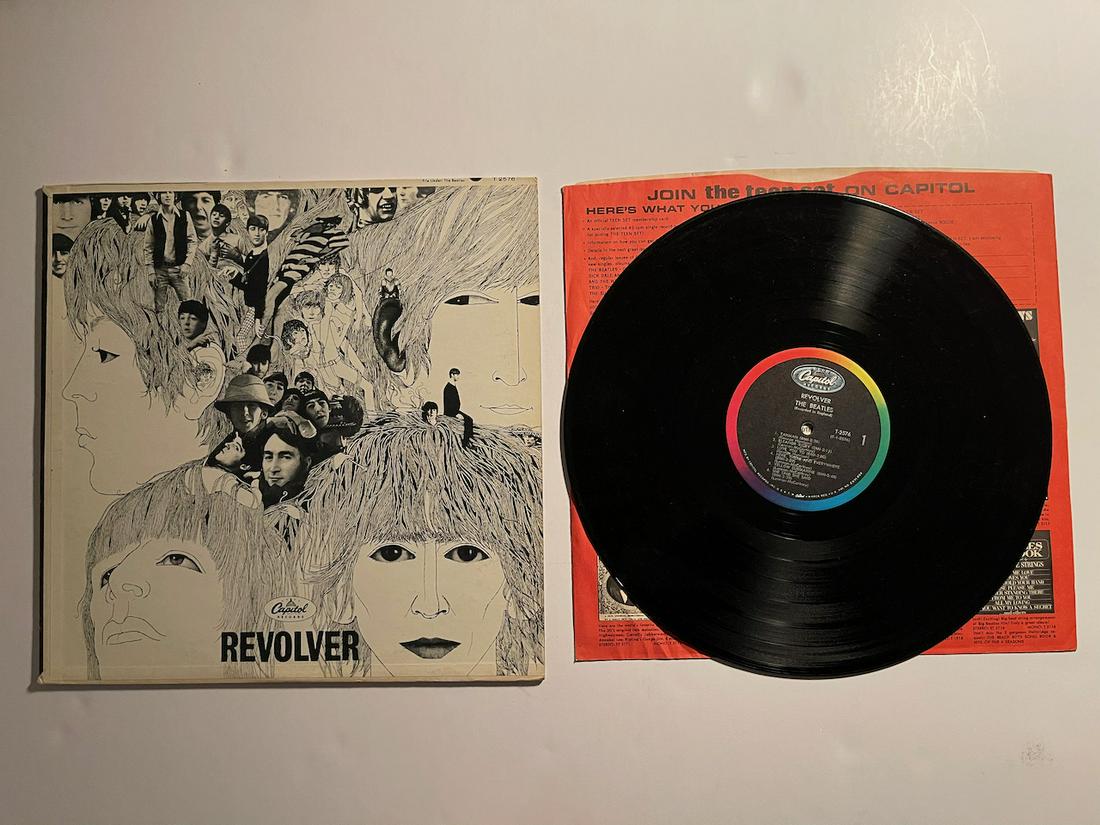 REVOLVER: REVOLVER. CAPITOL. MONO. T 2576. The Beatles – Revolver Label: Capitol Records – T 2576 Format: Vinyl, LP, Album, Mono Country: US Released: 08 Aug 1966. Notes Variant with deep groove in the labe