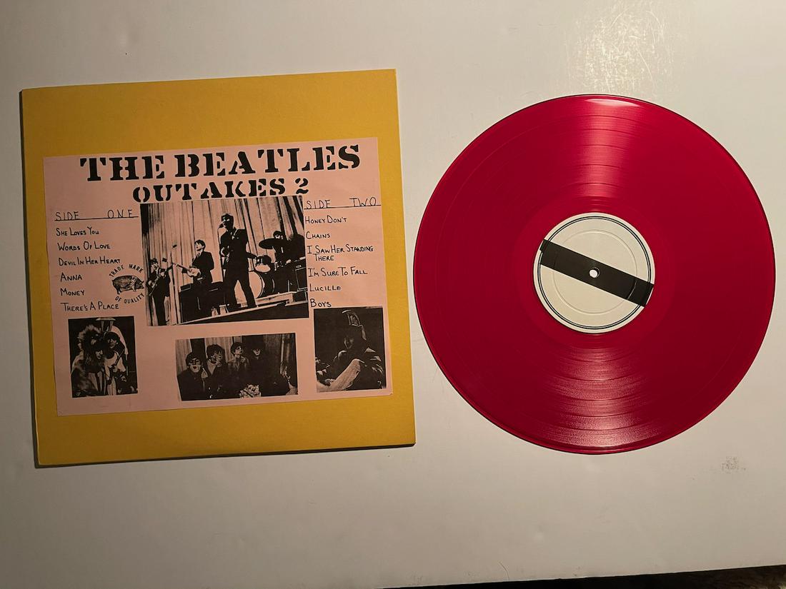 OUTAKES 2 - THE BEATLES: OUTAKES 2 - THE BEATLES. The Beatles – Outakes 2 Label: Trade Mark Of Quality – TMQ 71049 Format: Vinyl, LP, Unofficial Release, Red Vinyl Country: US Released: 1972. Notes Selections from BBC Rad