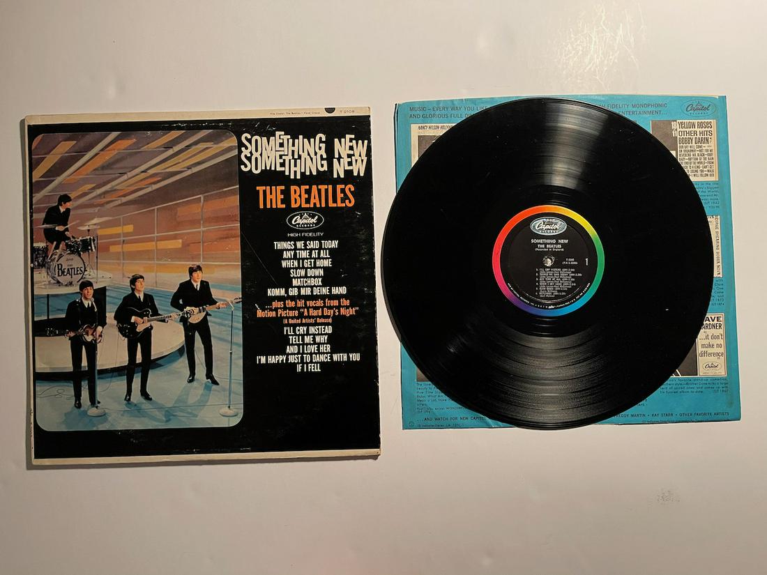 SOMETHING NEW - THE BEATLES - FIRST LA PRESSING !: SOMETHING NEW - THE BEATLES. FIRST LA PRESSING ! 1964. CAPITOL. MONO. T2108. The Beatles – Something New Label: Capitol Records – T 2108, Capitol Records – T-2108 Format: Vinyl, LP, Album, Mono,