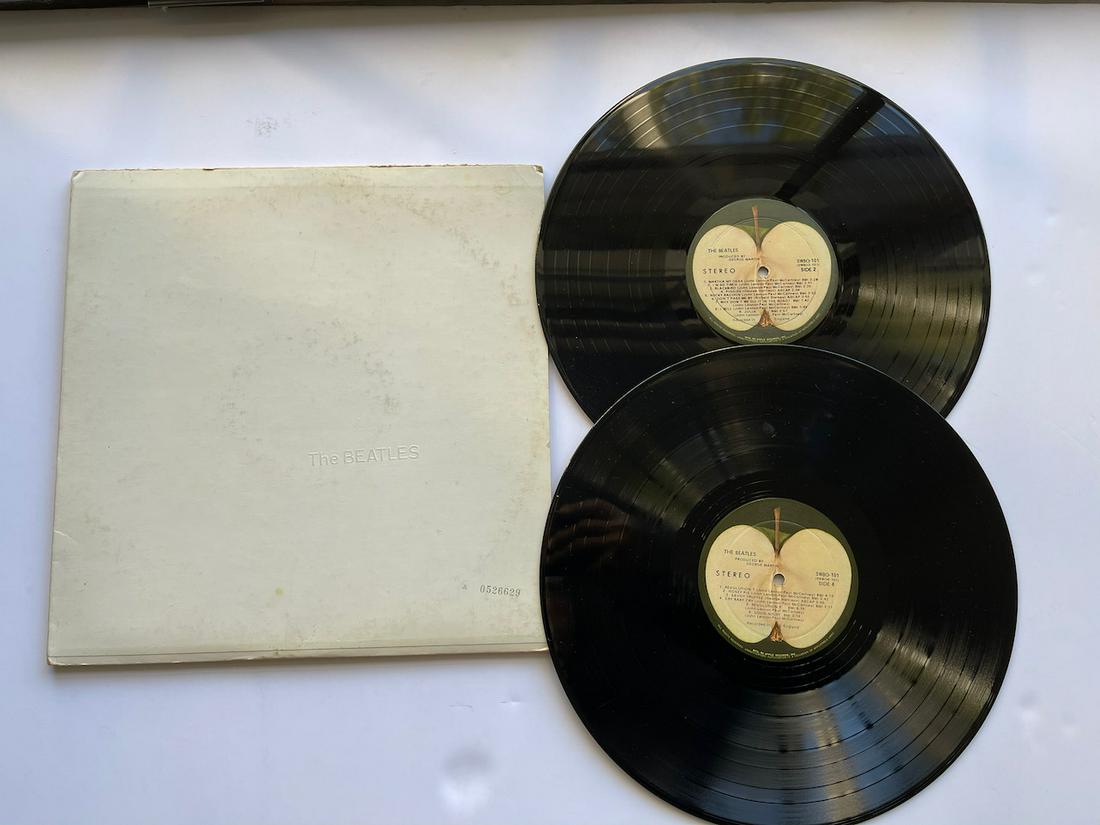 THE BEATLES WHITE ALBUM with serial number: THE BEATLES WHITE ALBUM with serial number. #A 0526629. The Beatles – The Beatles Label: Apple Records – SWBO-101, Apple Records – SWBO 101 Format: 2 × Vinyl, LP, Album, Numbered, Stereo, Count