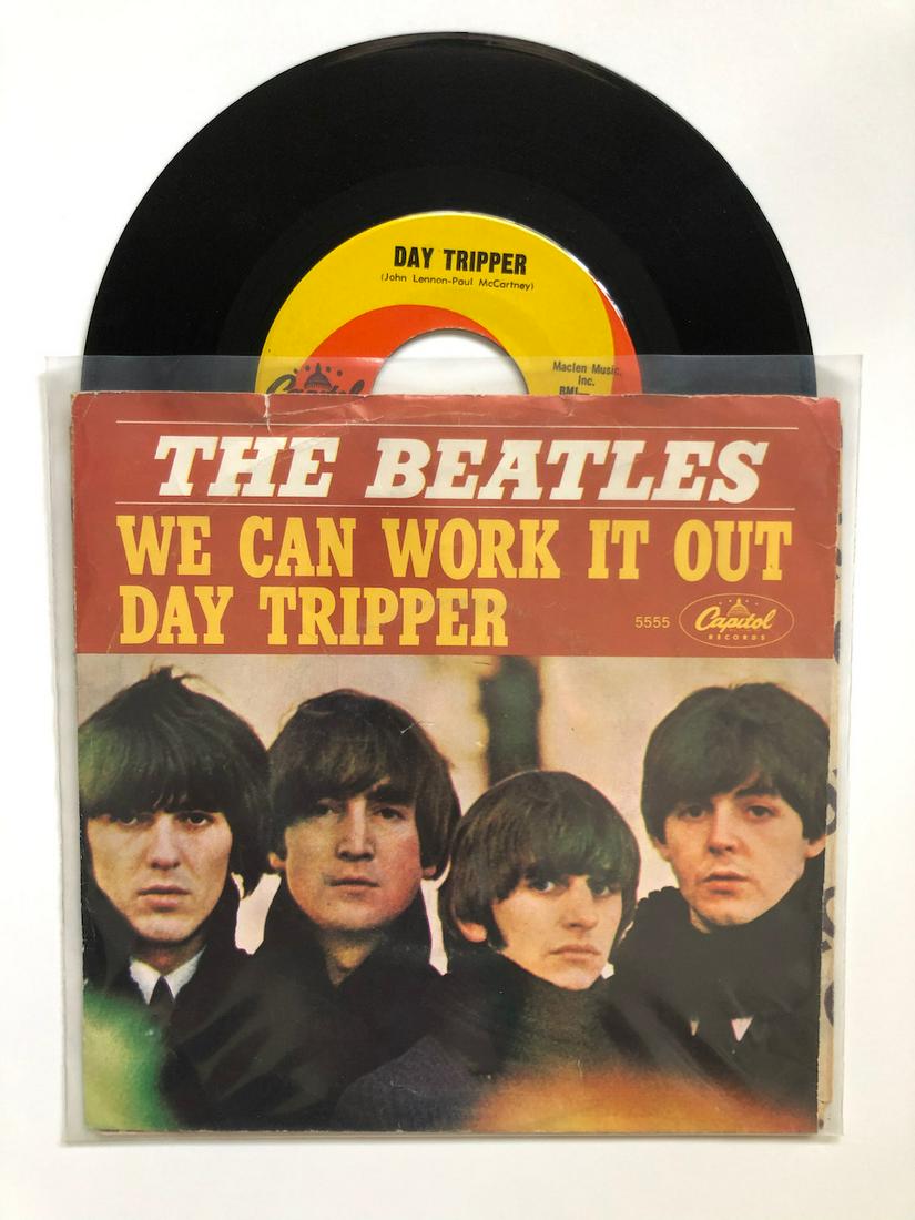 We Can Work It Out PICTURE SLEEVE: The Beatles – We Can Work It Out / Day Tripper PICTURE SLEEVE Reserve: $6.00 Shipping: Domestic: Flat-rate of $6.00 to anywhere within the contiguous U.S. International: Foreign shipping rates are d