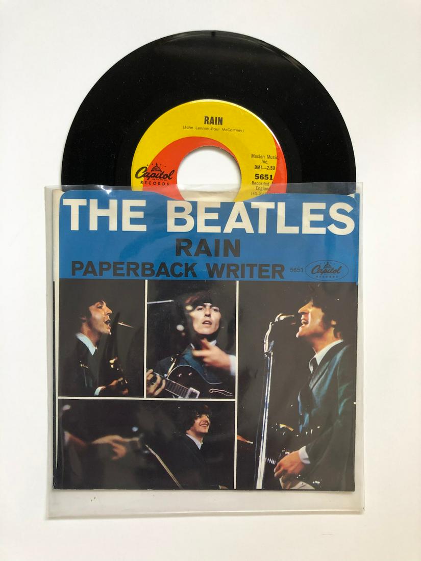 Paperback Writer PICTURE SLEEVE: The Beatles – Paperback Writer. Sleeve variation: - West Coast sleeve with thumb tab on "Rain" or B-side. PICTURE SLEEVE Reserve: $6.00 Shipping: Domestic: Flat-rate of $6.00 to anywhere within the 