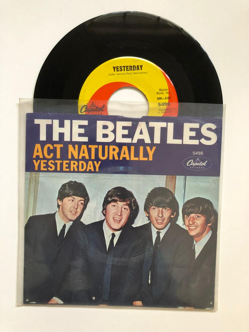 Act Naturally PICTURE SLEEVE: The Beatles – Act Naturally - scratched vinyl on Act Naturally side PICTURE SLEEVE Reserve: $4.00 Shipping: Domestic: Flat-rate of $6.00 to anywhere within the contiguous U.S. International: Foreign