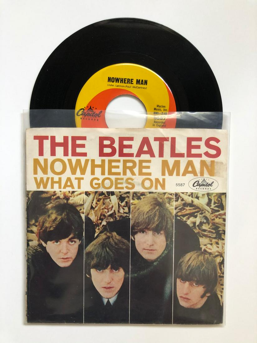 Nowhere Man PICTURE SLEEVE: The Beatles – Nowhere Man PICTURE SLEEVE Reserve: $4.00 Shipping: Domestic: Flat-rate of $6.00 to anywhere within the contiguous U.S. International: Foreign shipping rates are determined by destinat
