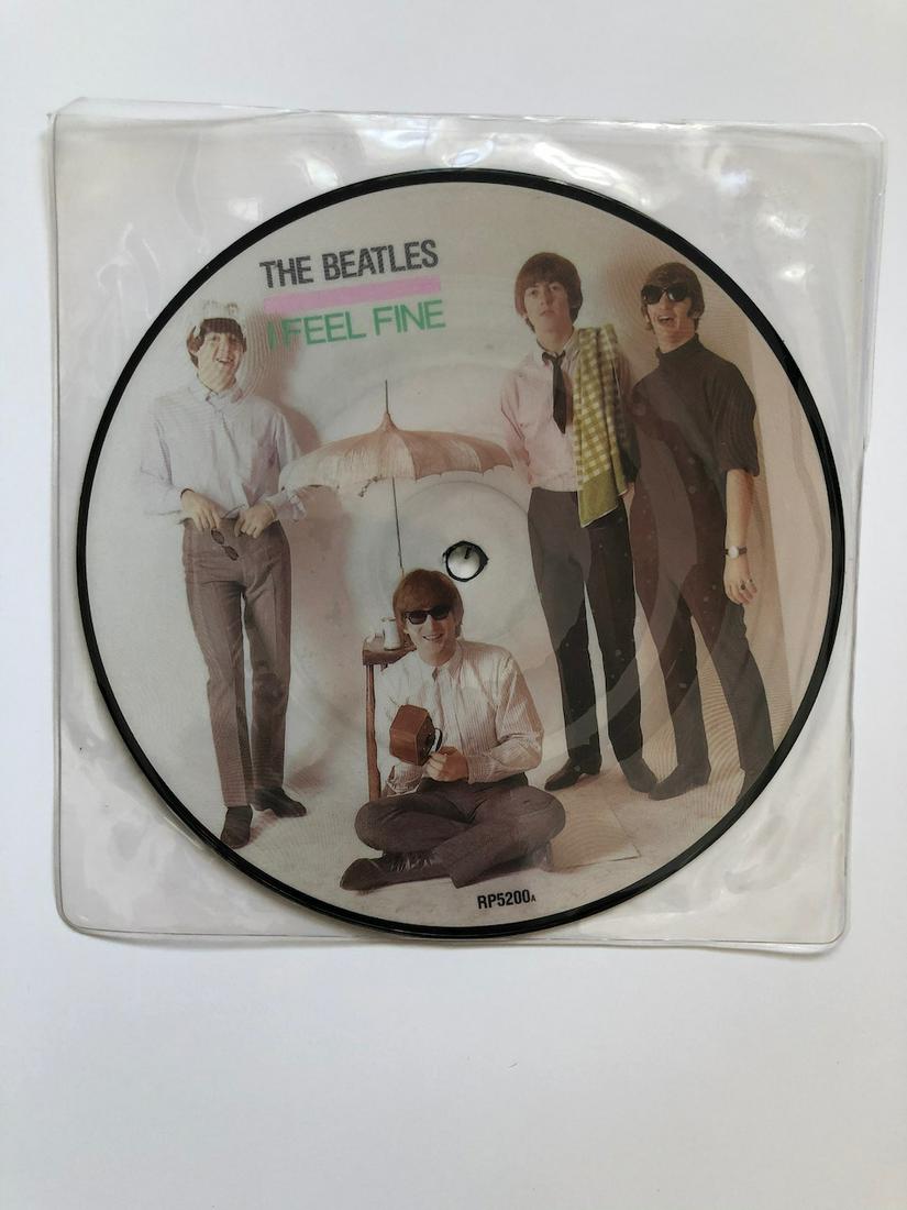 I Feel Fine PICTURE DISC: The Beatles – I Feel Fine PICTURE DISC Reserve: $10.00 Shipping: Domestic: Flat-rate of $6.00 to anywhere within the contiguous U.S. International: Foreign shipping rates are determined by destinati