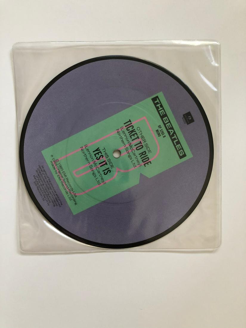 Ticket To Ride PICTURE DISC: The Beatles – Ticket To Ride PICTURE DISC Reserve: $10.00 Shipping: Domestic: Flat-rate of $6.00 to anywhere within the contiguous U.S. International: Foreign shipping rates are determined by destin