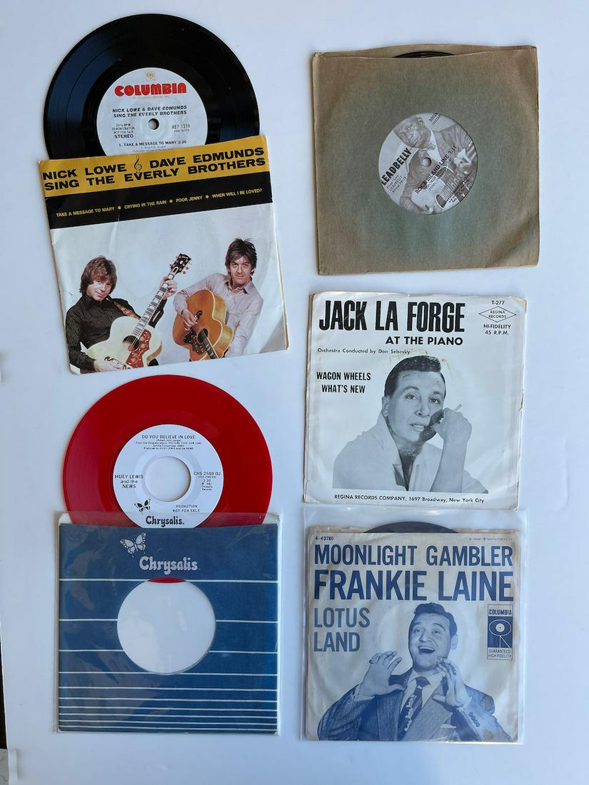HUEY LEWIS AND NICK LOWE DJ PROMO RECORDS AND MORE: HUEY LEWIS AND NICK LOWE DJ PROMO RECORDS AND MORE INCLUDING: Nick Lowe & Dave Edmunds – Nick Lowe & Dave Edmunds Sing The Everly Brothers Label: Columbia – AE7 1219 Format: Vinyl, 7", 33 ? RPM, E