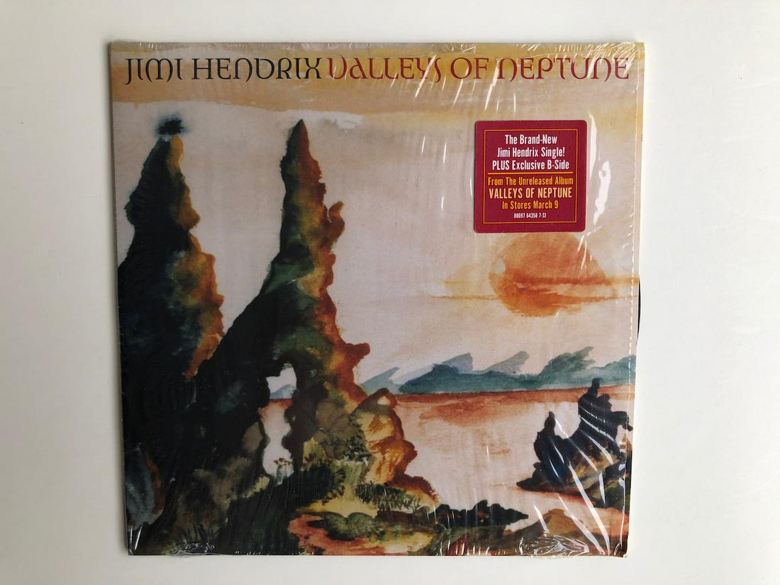 JIMI HENDRIX PICTURE SLEEVE 45RPM RECORD: JIMI HENDRIX PICTURE SLEEVE 45RPM RECORD - Jimi Hendrix – Valleys Of Neptune Label: Experience Hendrix – 88697 64358 7, Legacy – 88697 64358 7 Format: Vinyl, 7", 45 RPM, Single, Stereo Country: