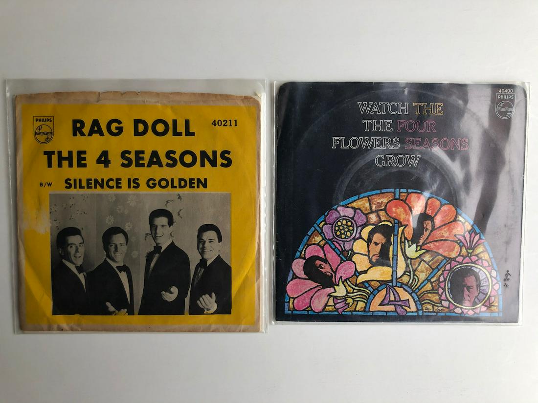 THE FOUR SEASONS PICTURE SLEEVE 45s: THE FOUR SEASONS PICTURE SLEEVE 45s INCLUDING: The 4 Seasons* – Rag Doll / Silence Is Golden Label: Philips – 40211 Format: Vinyl, 7", 45 RPM, Single, Picture Sleeve Country: US Released: Jun 1964